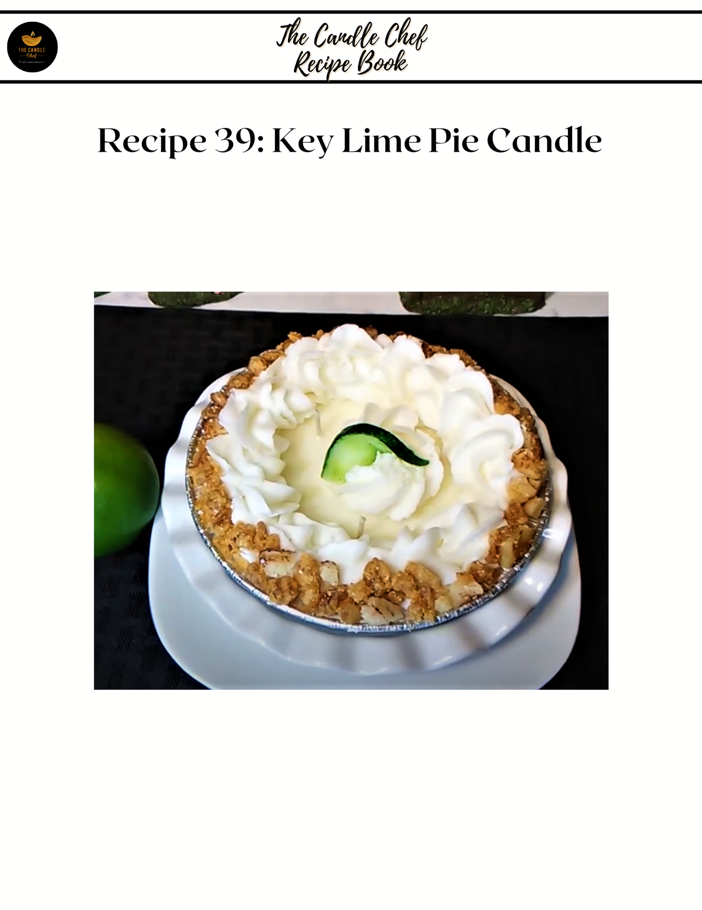 The Candle Chef Recipe Book