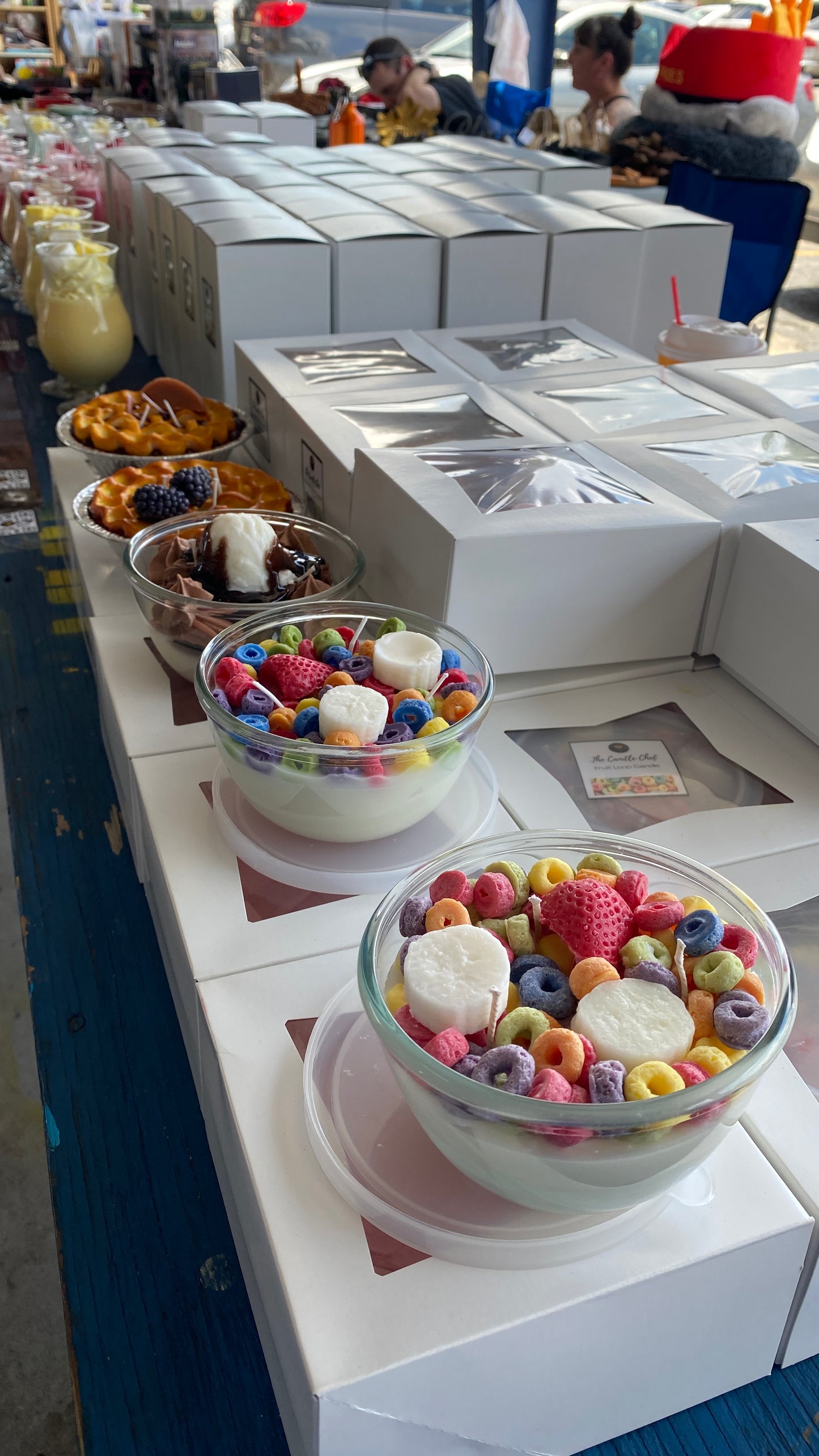 Fruit Loops Cereal Candle