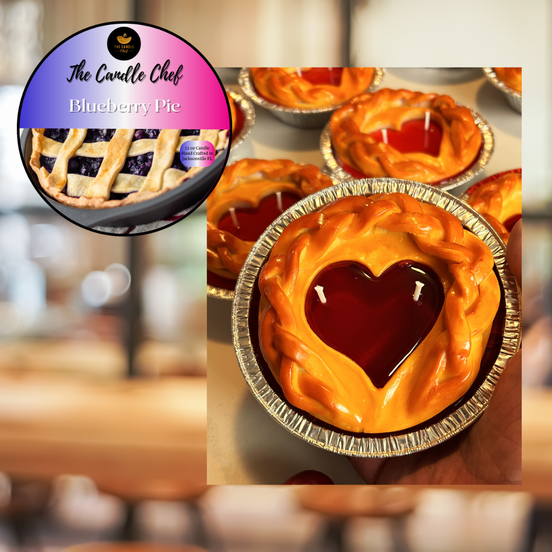 Pie Candle / Free Shipping / Wholesale / Case of 18 Heart Crust Pies