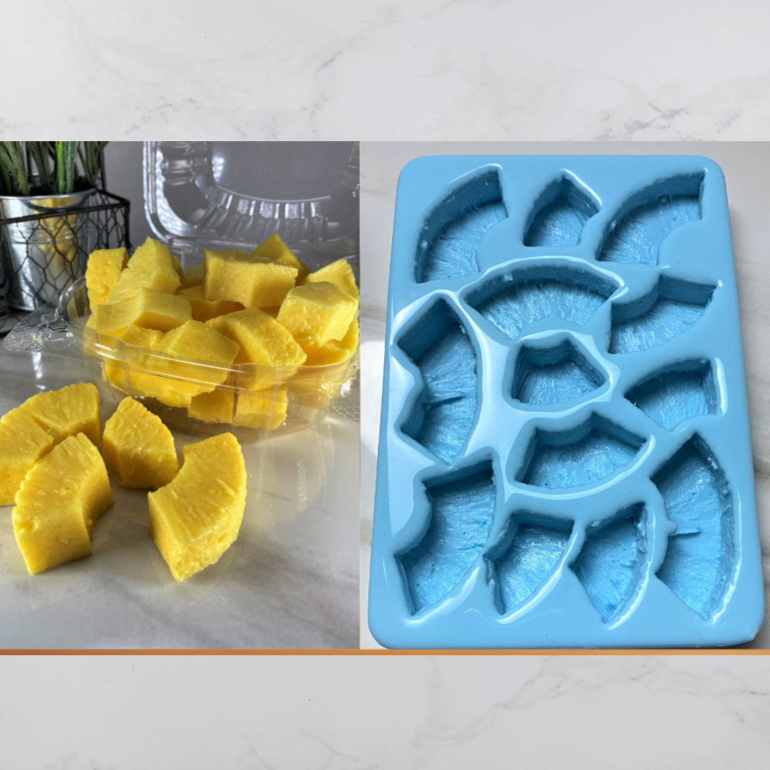 Silicone Mold - 13 Cavity Pineapple Chunks