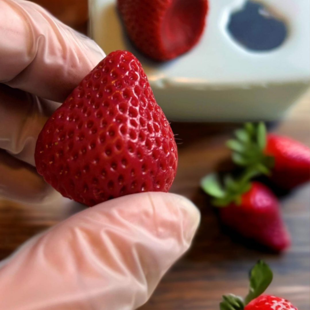 Silicone Mold - 4 Whole Strawberries