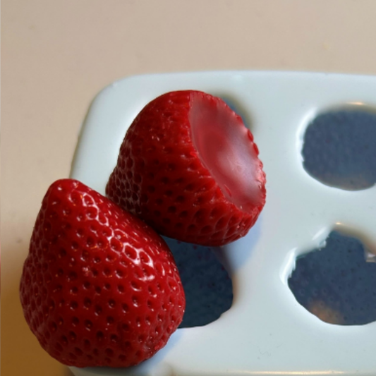 Silicone Mold - 4 Whole Strawberries