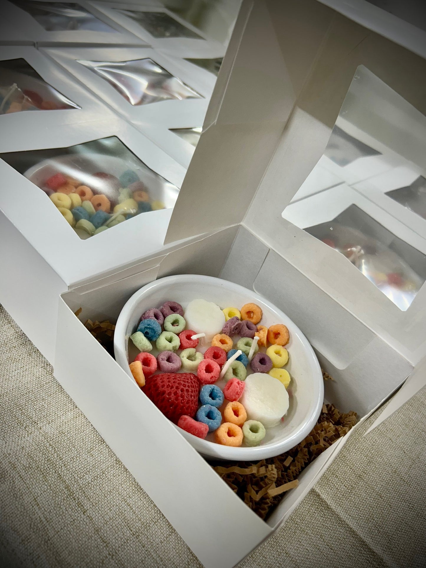 18 Candle Pack Wholesale / Fruit Loop Cereal Bowls