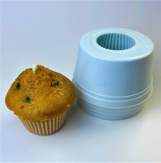 Silicone Mold - 1 Cavity Crumbled Jumbo Muffin
