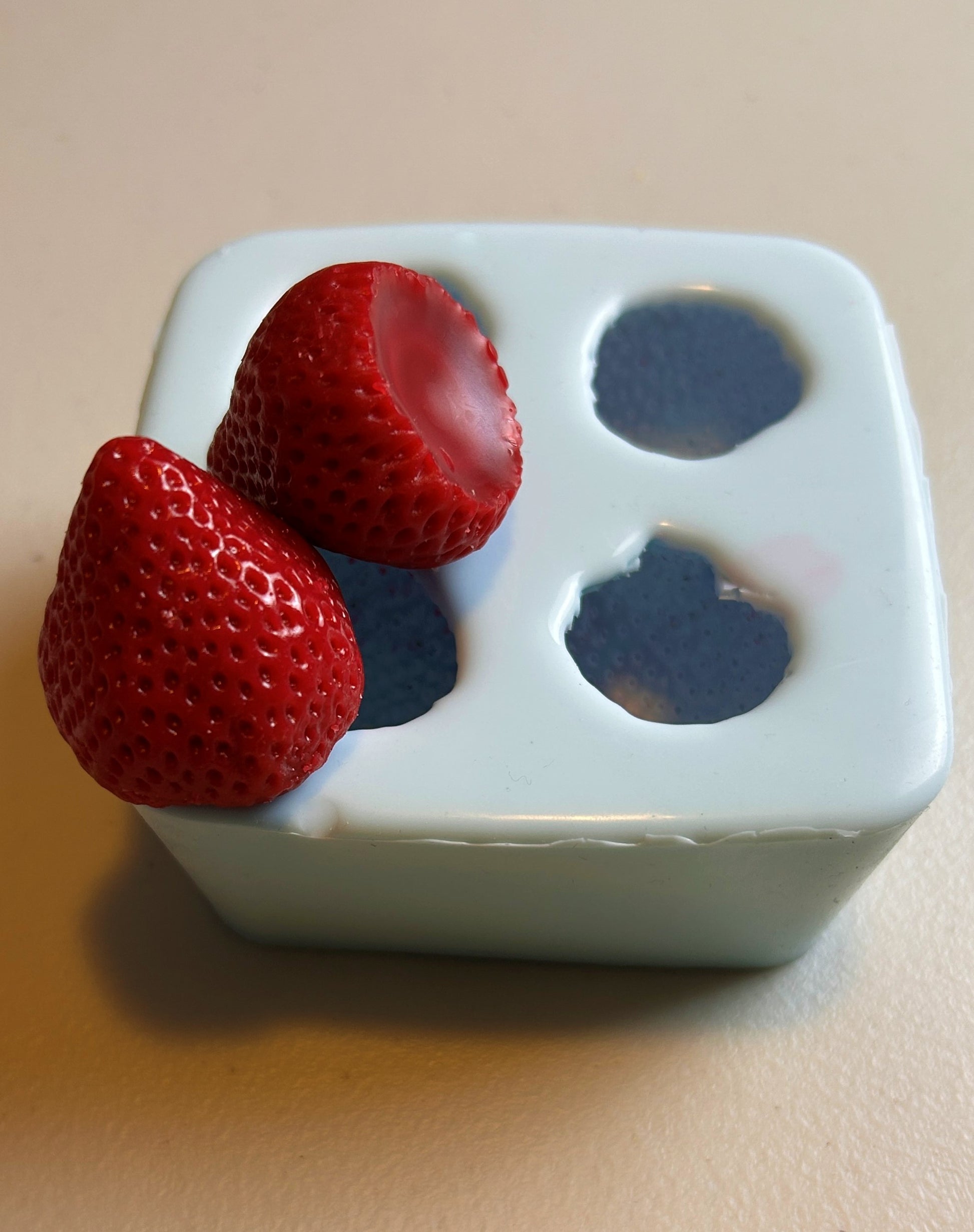 Realistic Strawberries  strawberry mold Fruit Shape Silicone Mold