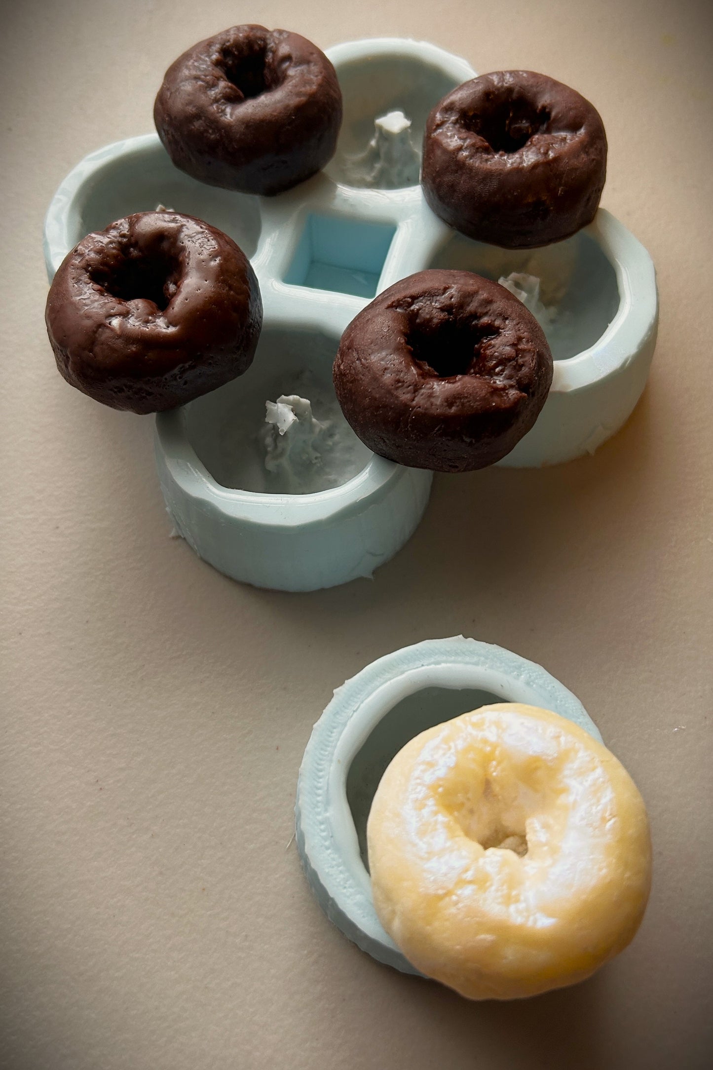 Silicone Mold - Mini Doughnuts 1/4 Cavities