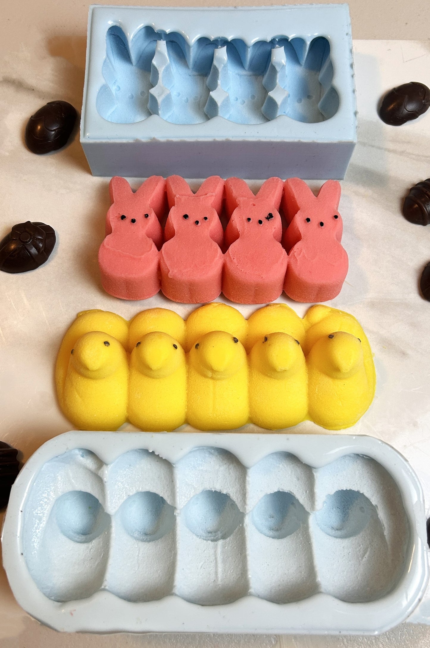 Silicone Mold - Easter Silicone Mold Set / Chicks / Bunny / Bunnies