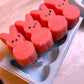 Silicone Mold - 5/4 Cavity Marshmallow Chicks / Bunnies