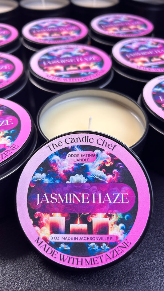 Candle Tins / 8 oz. Odor Eating / Made with Metazine