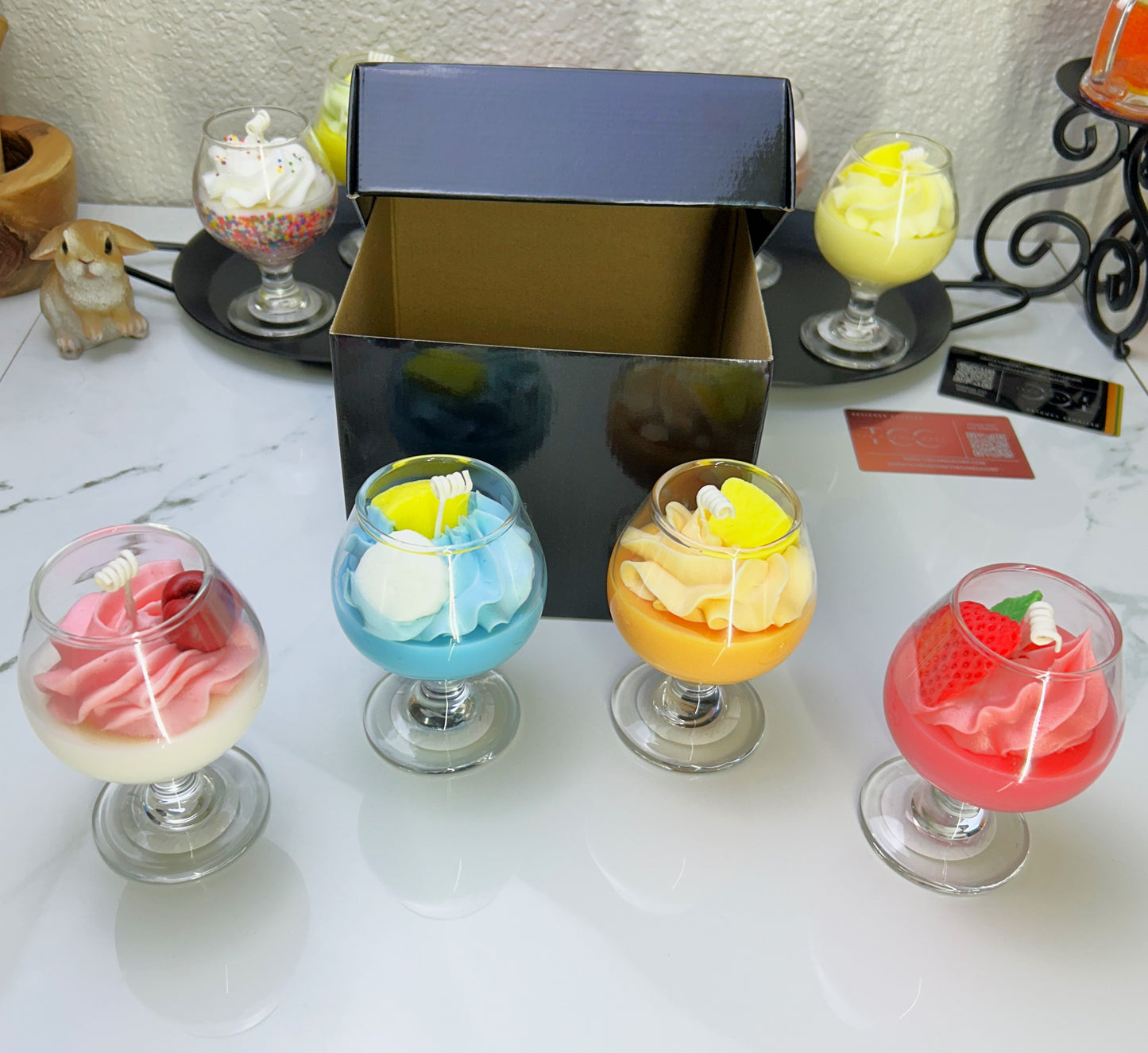 4 Candle Gift Box / Tropical Mix