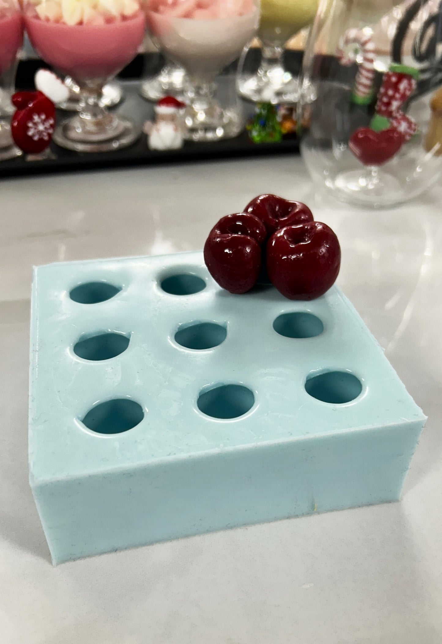 Silicone Mold - Bing Cherry - 9 Cavity