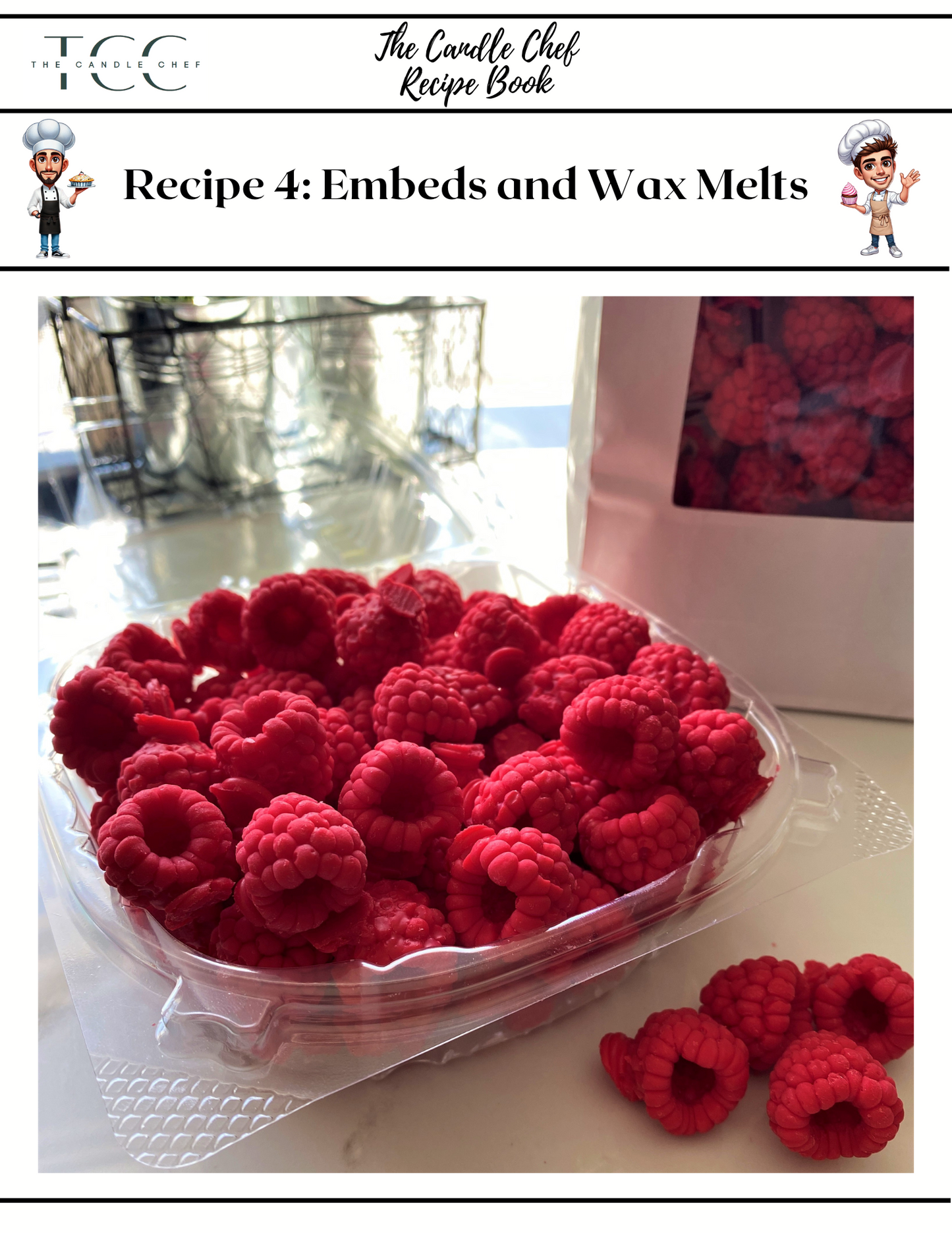 Recipe 4 / Dessert Candles / Wax Melt and Embed Guide and Recipe